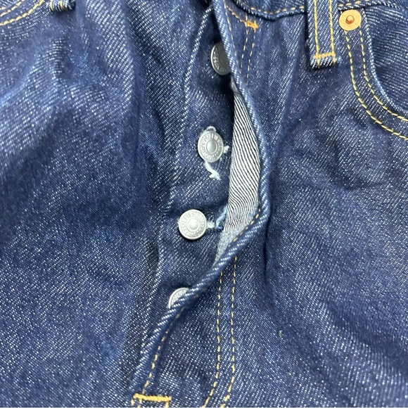 Levi’s Men’s Size 34 x 31 Classic 501 Button Fly Straight Leg Dark Wash Jeans - Picture 14 of 15